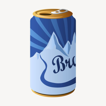 Blue can collage element, product | Free Vector - rawpixel Blue can collage element, product | Free Vector - rawpixel