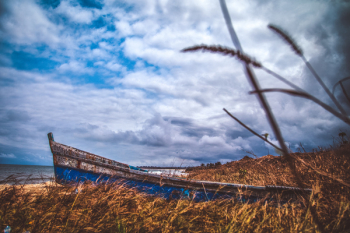 Blue Canoe Under the Blue Sky Blue Canoe Under the Blue Sky