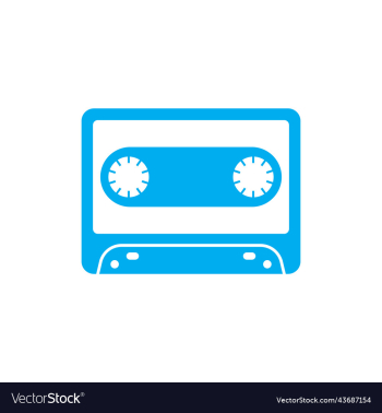 blue cassette solid icon blue cassette solid icon