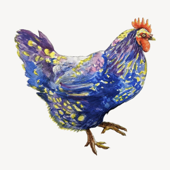 Blue chicken clipart, animal illustration | Free Vector - rawpixel Blue chicken clipart, animal illustration | Free Vector - rawpixel