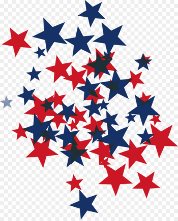 Blue Clip art - Vector hand-painted blue and red stars Blue Clip art - Vector hand-painted blue and red stars