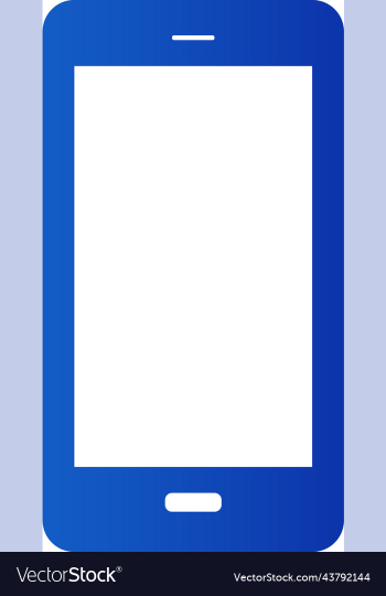 blue color mobile icon to be u