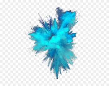 Blue Color Powder Explosion Png - Blue Smoke Png Transparent