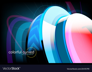 Blue colors shapes scene vector image Blue colors shapes scene vector image