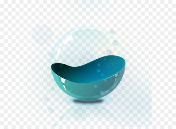 Blue Designer Bubble - Glass ball Blue Designer Bubble - Glass ball