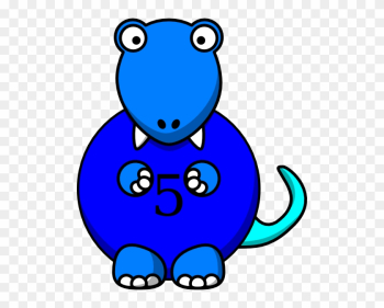 Blue Dinosaur Clip Art - Dinosaur Clipart
