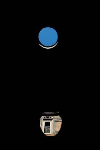 blue dot on top of brown vase illustration blue dot on top of brown vase illustration