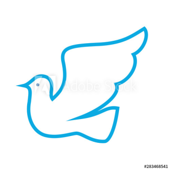Blue dove icon Blue dove icon
