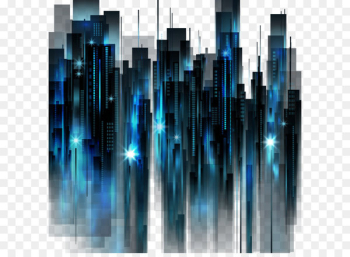 Blue Download Icon - Blue star building effect elements Blue Download Icon - Blue star building effect elements