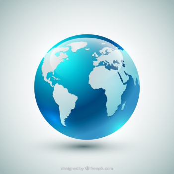 Blue earth globe Blue earth globe