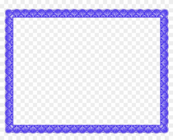 Blue Fancy Certificate Border - Certificate Border Template Png