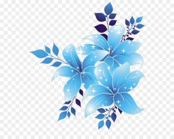 Blue flower Blue flower Clip art - blue flower border Blue flower Blue flower Clip art - blue flower border