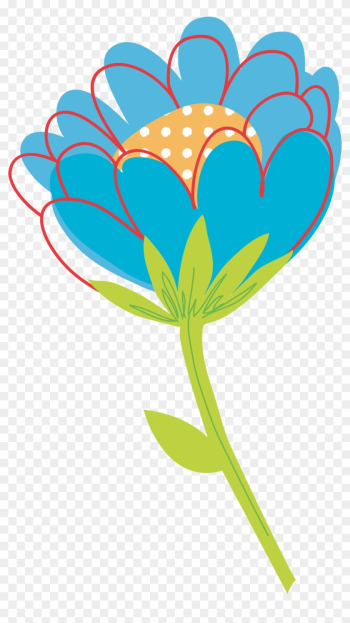 Blue Flower Clipart Big Flower - Flower Vector Png Png Blue Flower Clipart Big Flower - Flower Vector Png Png