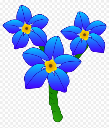 Blue Flower Clipart Pretty Flower - Forget Me Not Flower Clipart Blue Flower Clipart Pretty Flower - Forget Me Not Flower Clipart