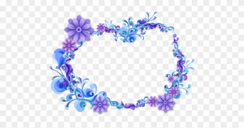 Blue Flower Frame Png Blue Flower Frame Png
