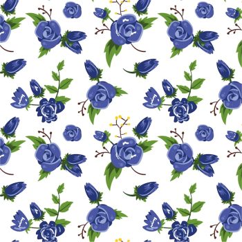Blue flowers pattern background Blue flowers pattern background