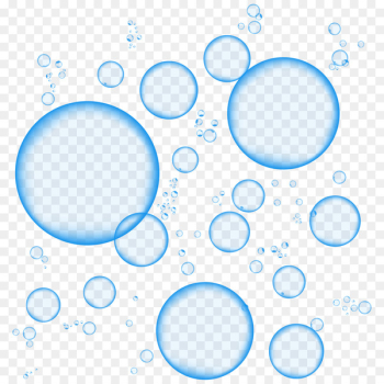 Blue Foam Sticker - Bubbles Blue Foam Sticker - Bubbles