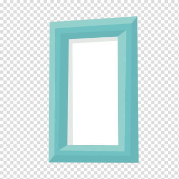 Blue frame Digital frame, Blue frame long frame element transparent background PNG clipart