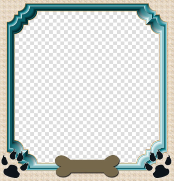 Blue frame template, Labrador Retriever Puppy frame Pet Illustration, Puppy Border transparent background PNG clipart