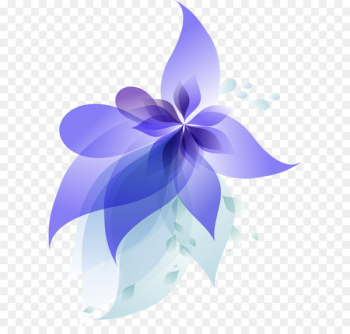 Blue gradient flowers Blue gradient flowers