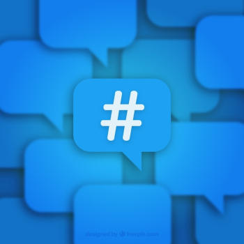 Blue hashtag background Blue hashtag background