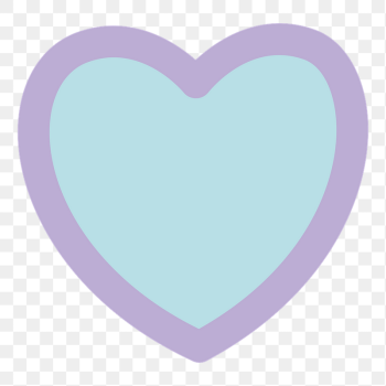 Blue heart png sticker, transparent | Free PNG Illustration - rawpixel