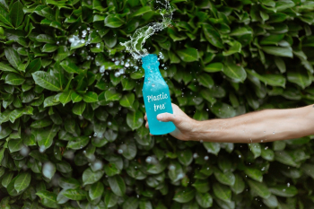 Blue Labeled Plastic Bottle Blue Labeled Plastic Bottle