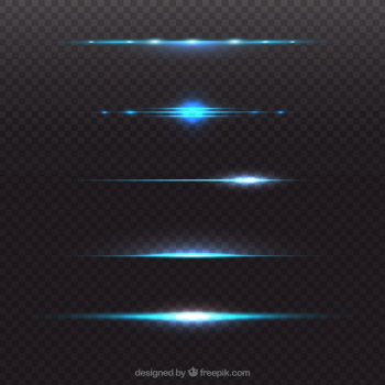 Blue lens flare divider collection Blue lens flare divider collection