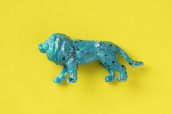 Blue Lion Figurine Blue Lion Figurine