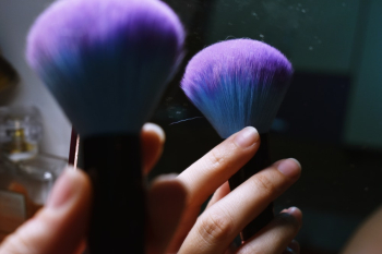 Blue Makeup Brush