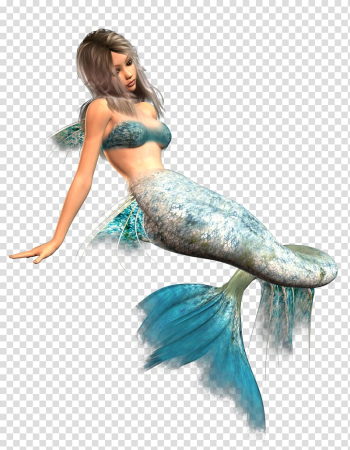Blue mermaid illustration, Ariel Mermaid Merman, Mermaid transparent background PNG clipart
