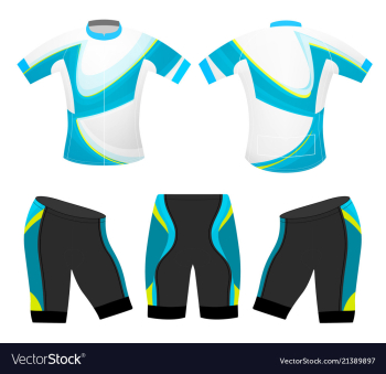 Blue motion colors sports t-shirt vector image Blue motion colors sports t-shirt vector image