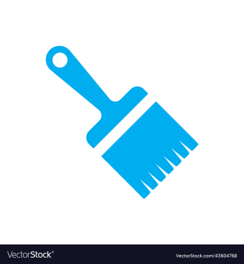 blue paint brush solid icon blue paint brush solid icon