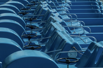 Blue Pedal Boats Blue Pedal Boats