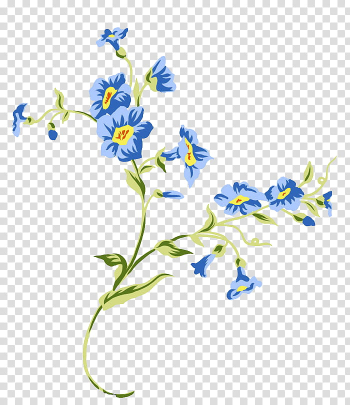 , blue petal flower transparent background PNG clipart , blue petal flower transparent background PNG clipart