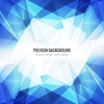 Blue polygon background