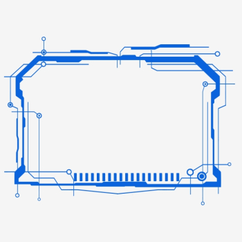 Blue Rectangle Sci Fi Technology Dialog Border Shading Background ...