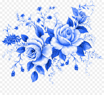 Blue rose Flower Clip art - blue watercolor flower Blue rose Flower Clip art - blue watercolor flower