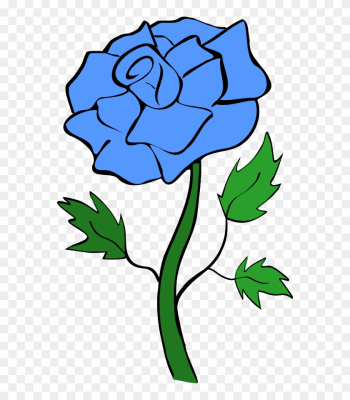 Blue Rose Flower Clipart Clip Art Library - Blue Rose Clip Art