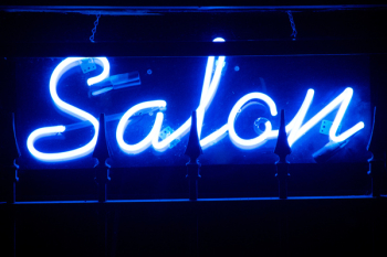 Blue Salon Neon Signage Blue Salon Neon Signage