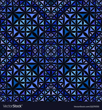Blue seamless kaleidoscope pattern background vector image Blue seamless kaleidoscope pattern background vector image
