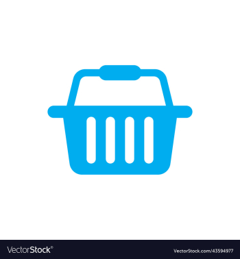 blue shopping basket solid icon blue shopping basket solid icon