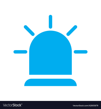 blue siren icon or logo blue siren icon or logo