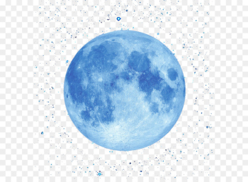 Blue sky and the full moon Blue sky and the full moon