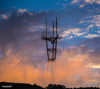 Blue sky of Sutro Tower, California, United S.. | Free stock photo - 429862 Blue sky of Sutro Tower, California, United S.. | Free stock photo - 429862