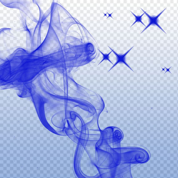 Blue smoke background material transparent background PNG clipart