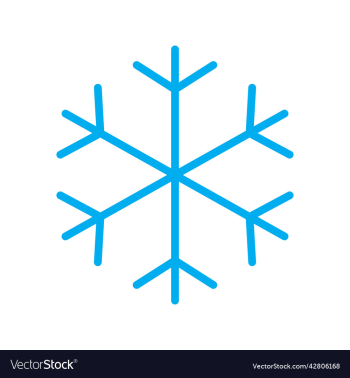 blue snowflake icon or logo blue snowflake icon or logo