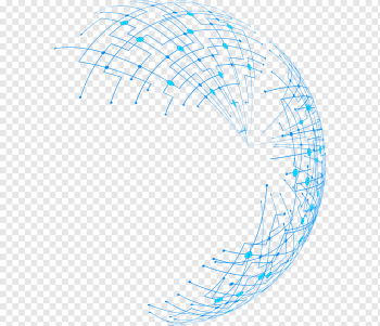 blue sphere art, Point Line Ball Circle, Blue technology road map, angle, symmetry, sphere png