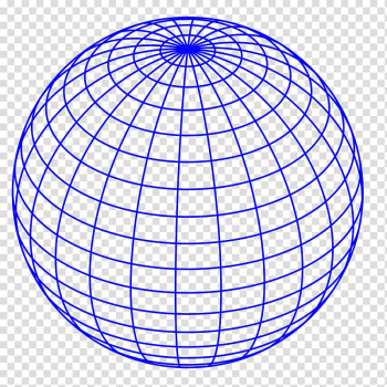 Blue sphere illustration, Globe Wire-frame model , lines transparent background PNG clipart