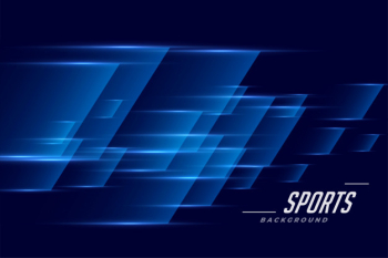 Blue sports background in speed effect style Free Vector